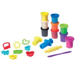 Creativ modelleerklei met accessoires 21 stuks