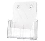 Porte-brochures, incliné, A5 portrait, transparent