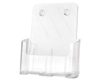 Porte-brochures, incliné, A5 portrait, transparent