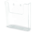 Porte-brochures, dos plat, A5 portrait, transparent