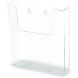 Porte-brochures, dos plat, A5 portrait, transparent