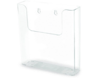 Porte-brochures, dos plat, A5 portrait, transparent