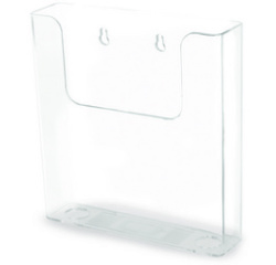 Porte-brochures, dos plat, A5 portrait, transparent