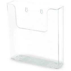 Porte-brochures, dos plat, A5 portrait, transparent