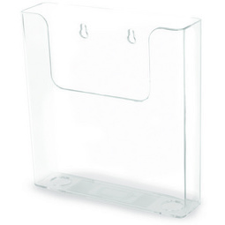 Porte-brochures, dos plat, A5 portrait, transparent