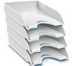 Postbakje CEP Nuance A4-formaat wit - pack van 4 stuks