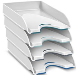 CEP Corbeille à courrier Nuance, format A4, pack de 4
