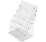 Porte-brochures, A5 portrait, 4 compartiments