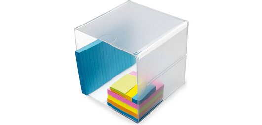 Double Cube Storage Box, transparent