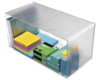 Boîte de rangement Cube, 2 casiers, cristal