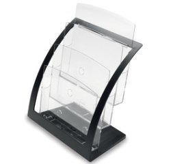 Porte-brochures Contemporary, A4, noir