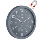 CEP Horloge murale mineral, montre quartz, magnétique, gris
