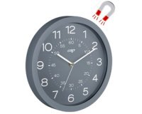 CEP Horloge murale mineral, montre quartz, magnétique, gris
