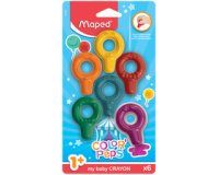 my baby Craie de coloriage COLOR'PEPS, blister de 6