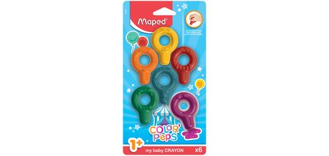 my baby Craie de coloriage COLOR'PEPS, blister de 6