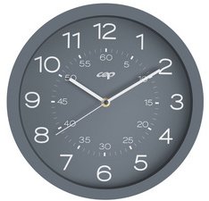 Mineral by Cep horloge murale, magnetique, diamètre 30 cm, gris