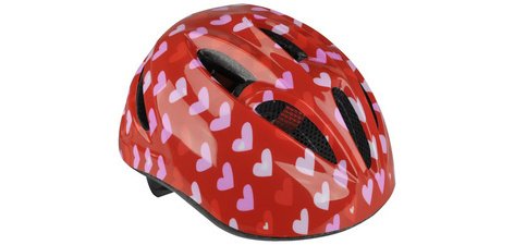 Casque de vélo pour enfants 'Coeurs', taille: XS/S