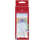FABER-CASTELL Crayons de couleur COLOUR PASTELL, étui de 10