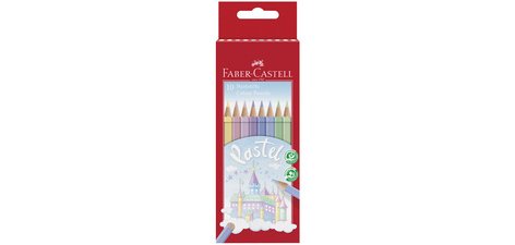 FABER-CASTELL Crayons de couleur COLOUR PASTELL, étui de 10