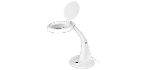 Lampe loupe à LED, 2 lentilles, blanc