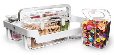 Caddy Organizer Storage System, white