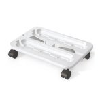 Plateau de transport à roulettes Stack 'N' Go,blanc