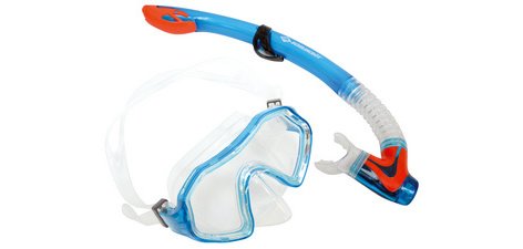 Set masque/tuba Junior 'Barbados', 2 pièces, bleu