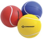 Balle souple, 70 mm, set de 3, couleurs assorties