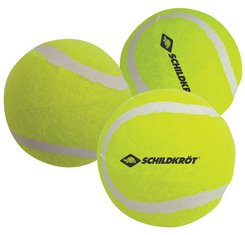 Balle de tennis, set de 3, jaune