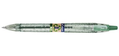 Stylo bille rétractable B2P Ecoball 10, vert