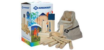 Jeu d'échecs suédois Kubb, en pin