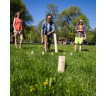 Jeu d'échecs suédois Kubb, en pin