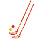 Set de fun hockey, 4 pièces, rouge / jaune