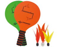 Set de jazzminton, orange / grün