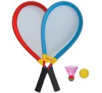 Set de raquettes géantes, bleu / rouge