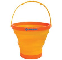 Seau de plage, pliable, orange