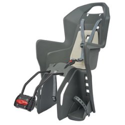 Siège enfant de vélo, gris / noir