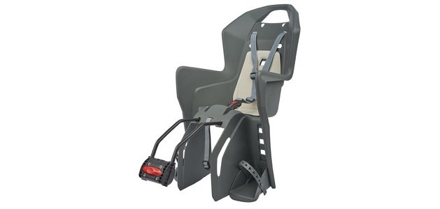 Siège enfant de vélo, gris / noir