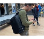 Sac à dos pour PC portable SAFEPAK RPET ANTIGUA, noir