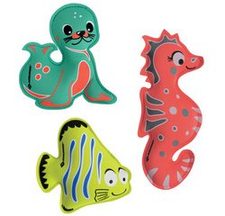 Petits animaux de plongée en néoprène, set de 3