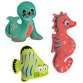 Petits animaux de plongée en néoprène, set de 3