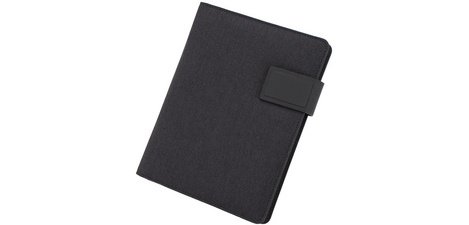 RPET MOOREA conference folder with tab, A4, anthracite
