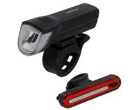 Set d'éclairage de vélo à LED rechargeable, 30 lux