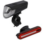 Led verlichtingsset voor fiets, oplaadbaar, 80 lux