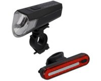 Set d'éclairage de vélo à LED rechargeable, 80 lux