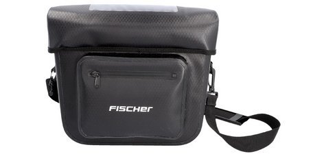 Lenkerstasche für Fahrradtour, schwarz