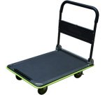 Chariot à plate-forme en acier, charge: 300 kg, noir/