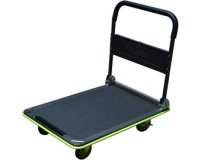 Rolwagentje in staal lading 300 kg zwart/groen