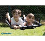 Balançoire nid d'oiseau,(L)600 x (P)1020 mm, noir