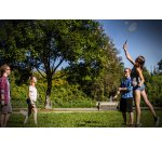 Set de badminton 4 joueurs, rouge / jaune